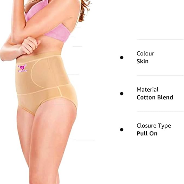 High Waist Tummy Control Shapewear Brief for Women - Seamless Slimming Panty