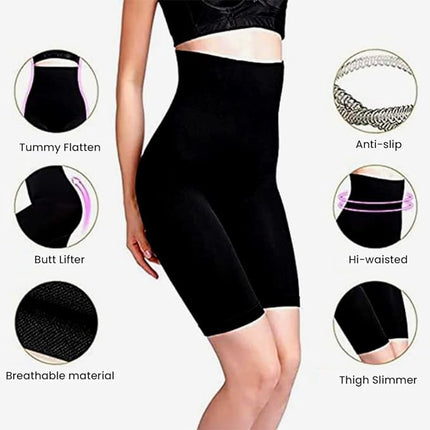 High Waist Body Shaper Shorts – Tummy Control Slim Fit Shapewear for Women