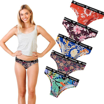 Women’s Seamless Blend Bikini Panties 5 Pcs Set - Comfortable & Stylish Set (Multicolour)
