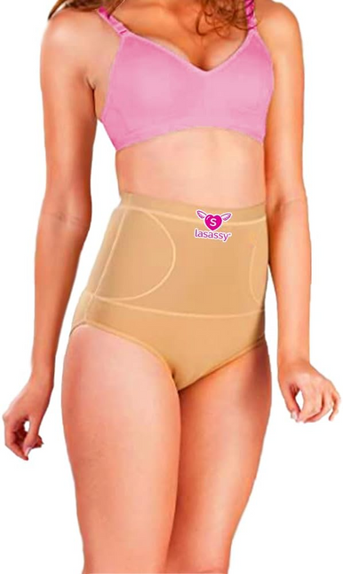 High Waist Tummy Control Shapewear Brief for Women - Seamless Slimming Panty