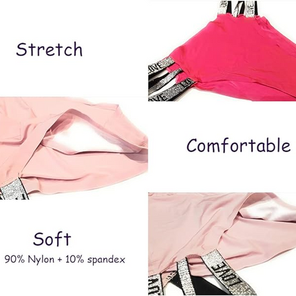 3 Pcs Set Women’s High Waist Cotton Blend Panties - Soft & Stretchy Comfort (Multicolour)