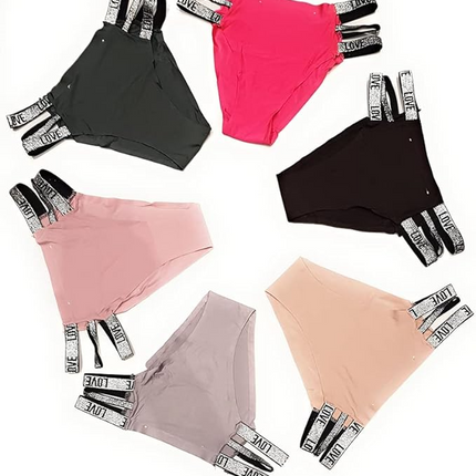 3 Pcs Set Women’s High Waist Cotton Blend Panties - Soft & Stretchy Comfort (Multicolour)