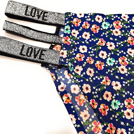 3 Pcs Set Women’s Strips Printed Bikini Panties – Soft, Stretchy, Multicolor, Elastic Waistband