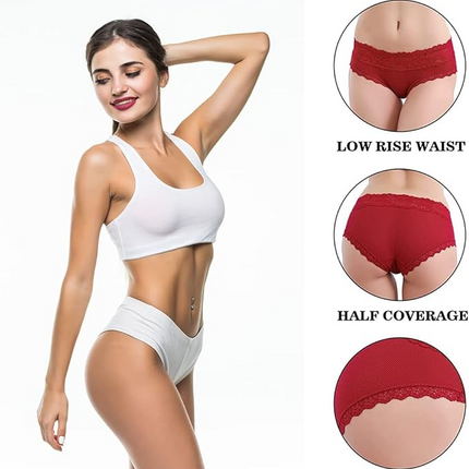 Women's Panties 5 PCs Set – Soft, Stretch & Comfortable Everyday Underwear (Multicolor)