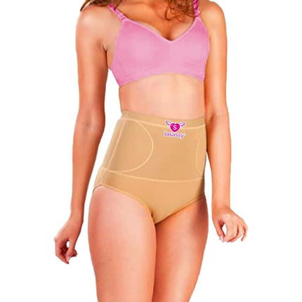 High Waist Tummy Control Shapewear Brief for Women - Seamless Slimming Panty